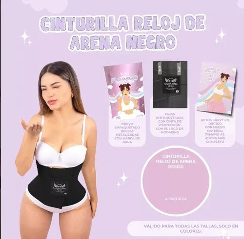 Faja Moda King Reloj de Arena: La Cinturilla Original Reductora