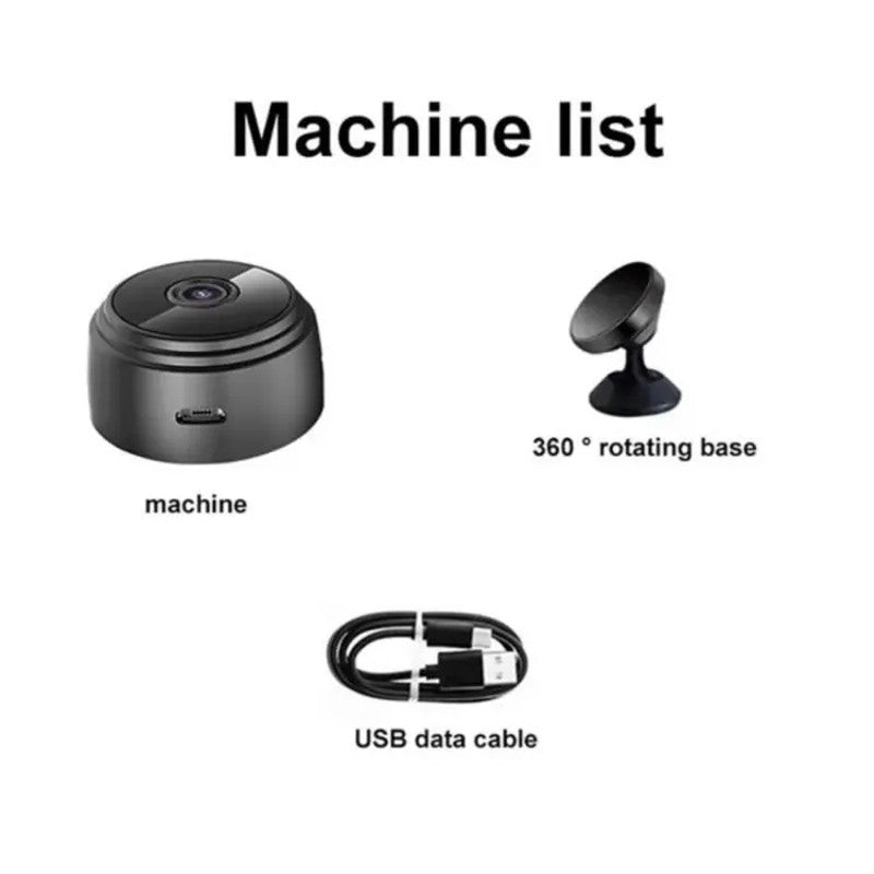 MINI CAMARA A9 1080p Inalámbrica Wifi Smart Home Vigilancia