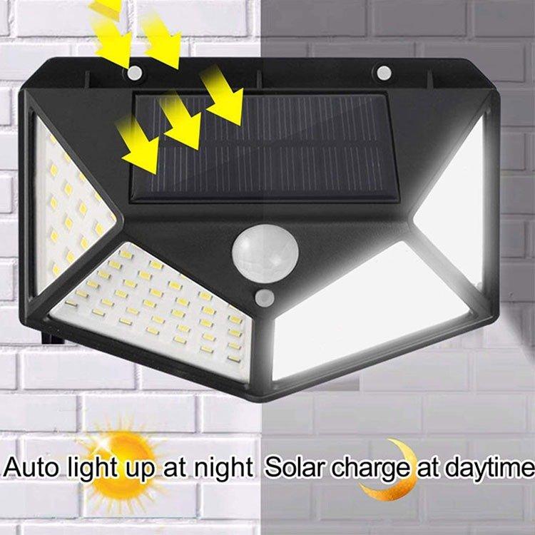 SET DE 2 LAMPARAS SOLAR IMPERMEABLE CON SENSOR