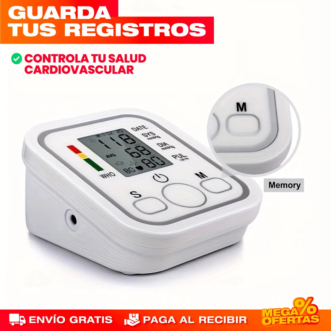 🩺TENSIOMETRO DIGITAL DE BRAZO AUTOMÁTICO A PILAS 🩺