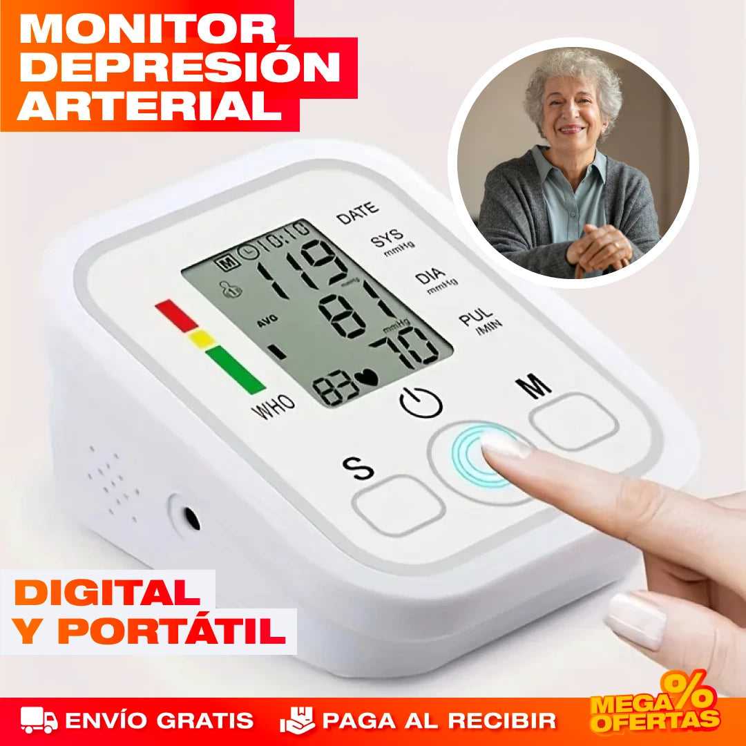 🩺TENSIOMETRO DIGITAL DE BRAZO AUTOMÁTICO A PILAS 🩺