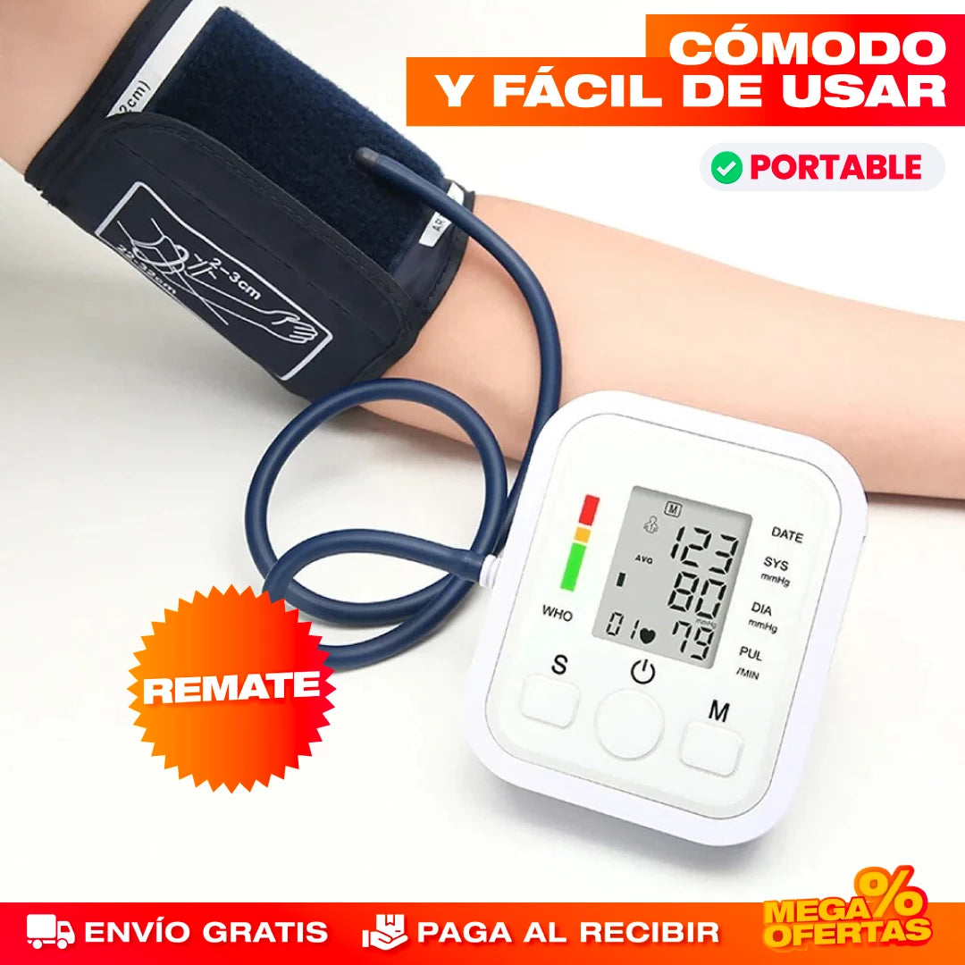 🩺TENSIOMETRO DIGITAL DE BRAZO AUTOMÁTICO A PILAS 🩺