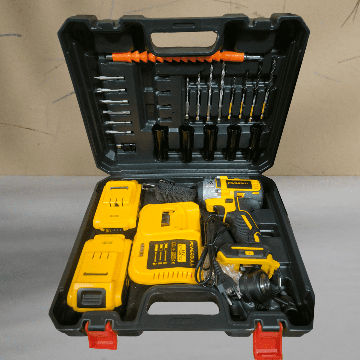 KIT DE TALADRO 2 BATERIAS