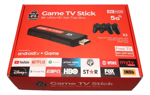 CONSOLA GAME Y TV STICK 5G HDMI 8K