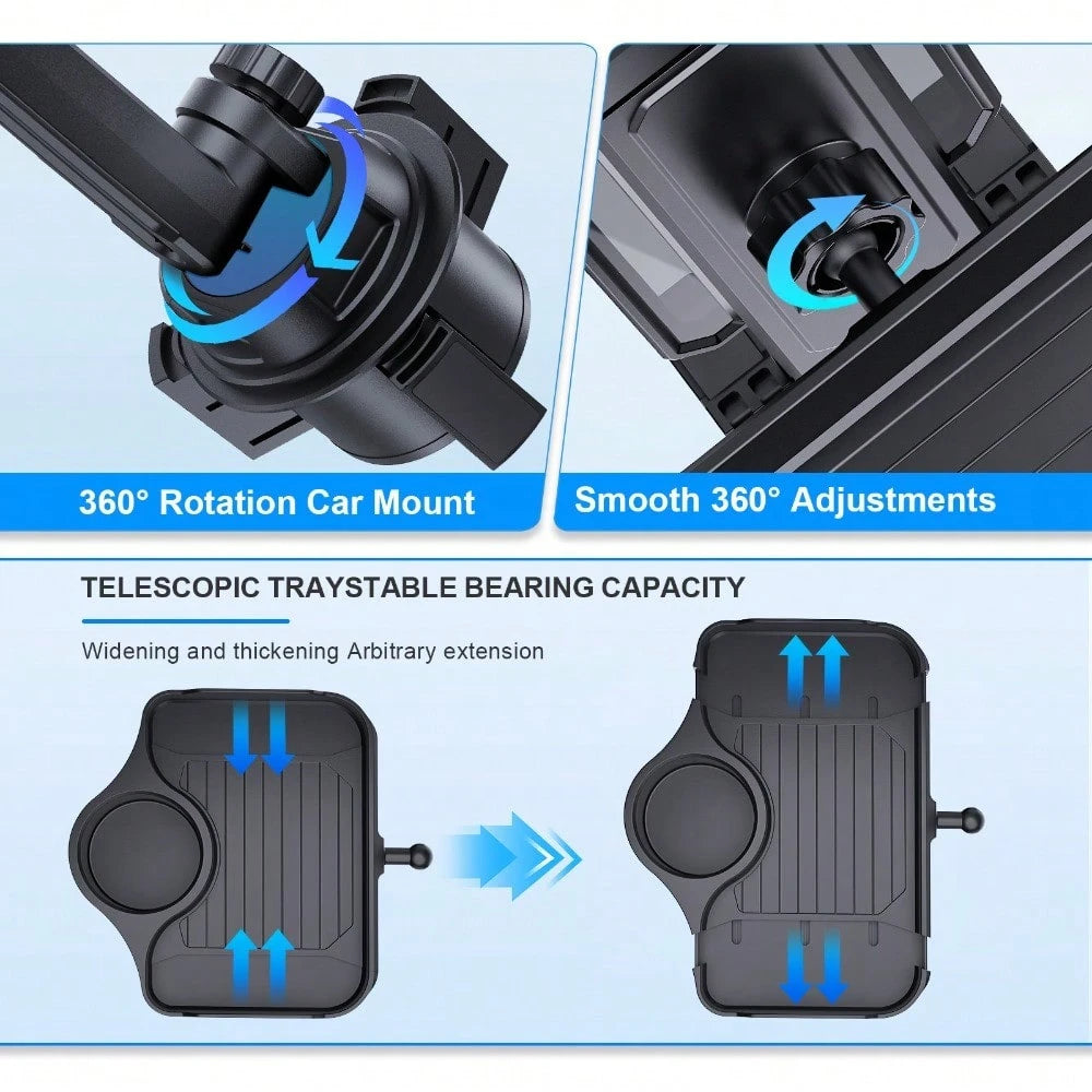 📱✨ Soporte Multifuncional para Móvil con Bandeja