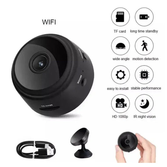 MINI CAMARA A9 1080p Inalámbrica Wifi Smart Home Vigilancia