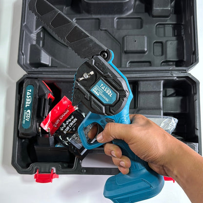 MINI MOTOSIERRA DE MANO INALAMBRICA 2 BATERIAS 48V Y 48V