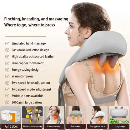 MASAJEADOR DE CUELLO AJUSTABLE