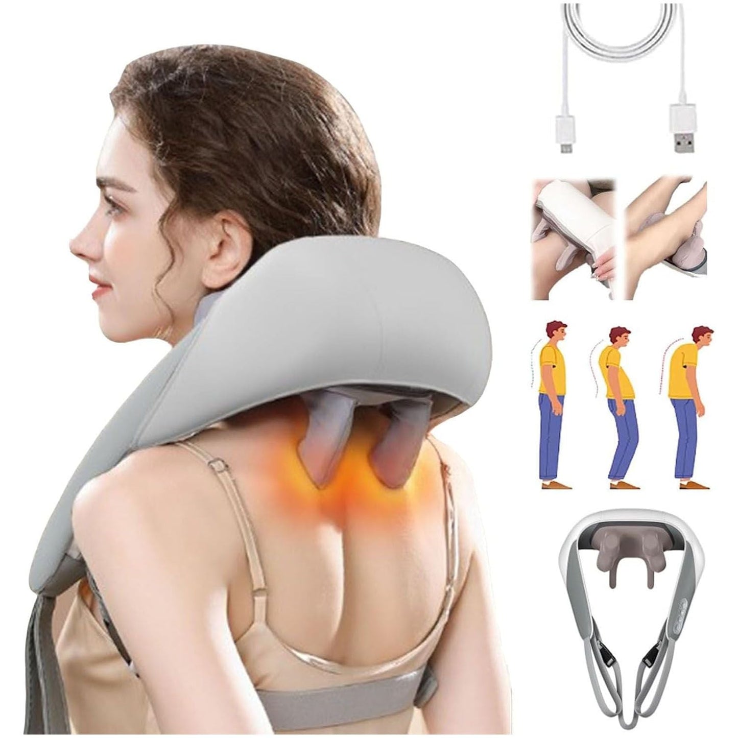 MASAJEADOR DE CUELLO AJUSTABLE