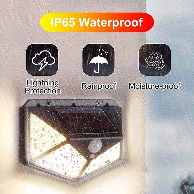 SET DE 2 LAMPARAS SOLAR IMPERMEABLE CON SENSOR