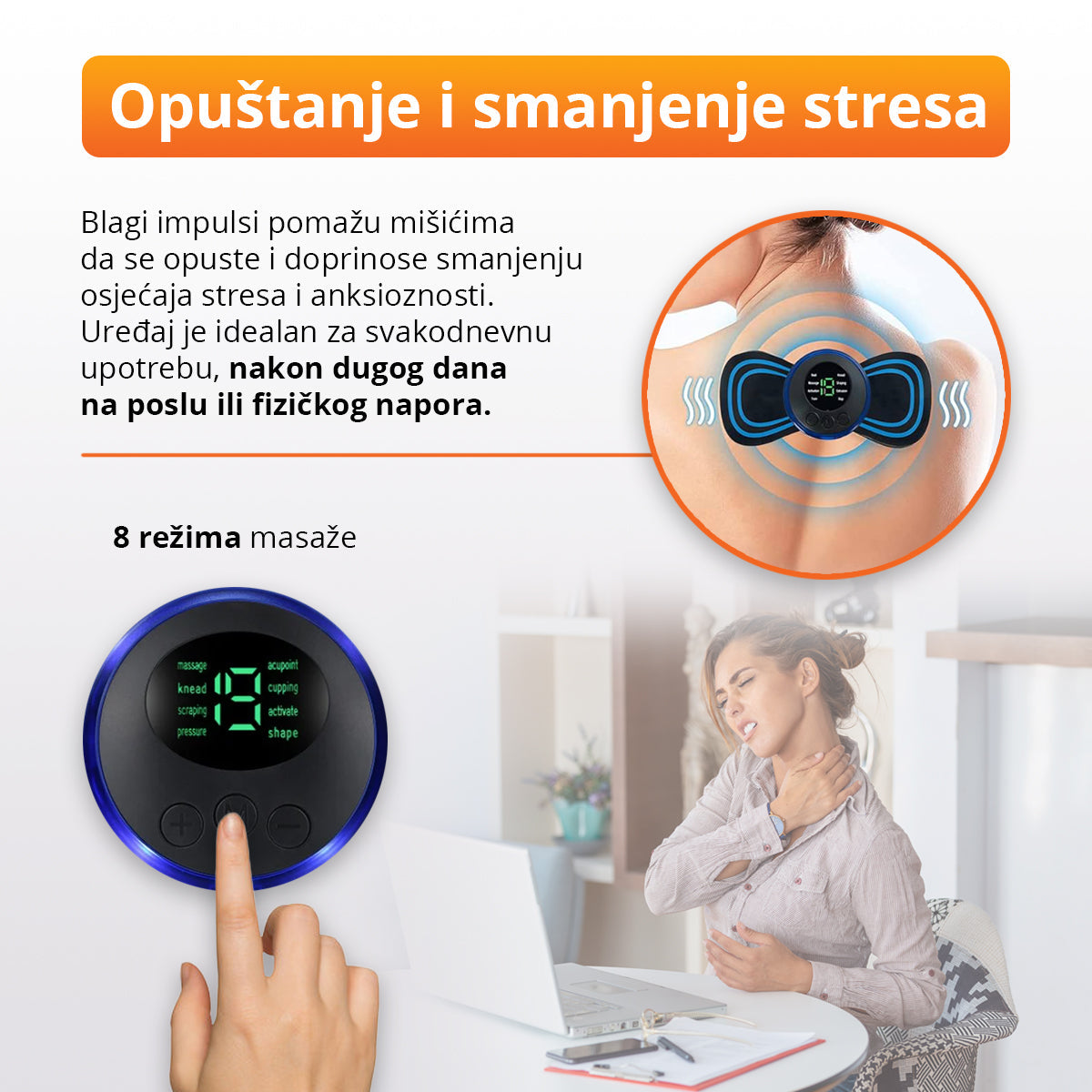 💆‍♀️✨ Mini Masajeador Portátil ✨
