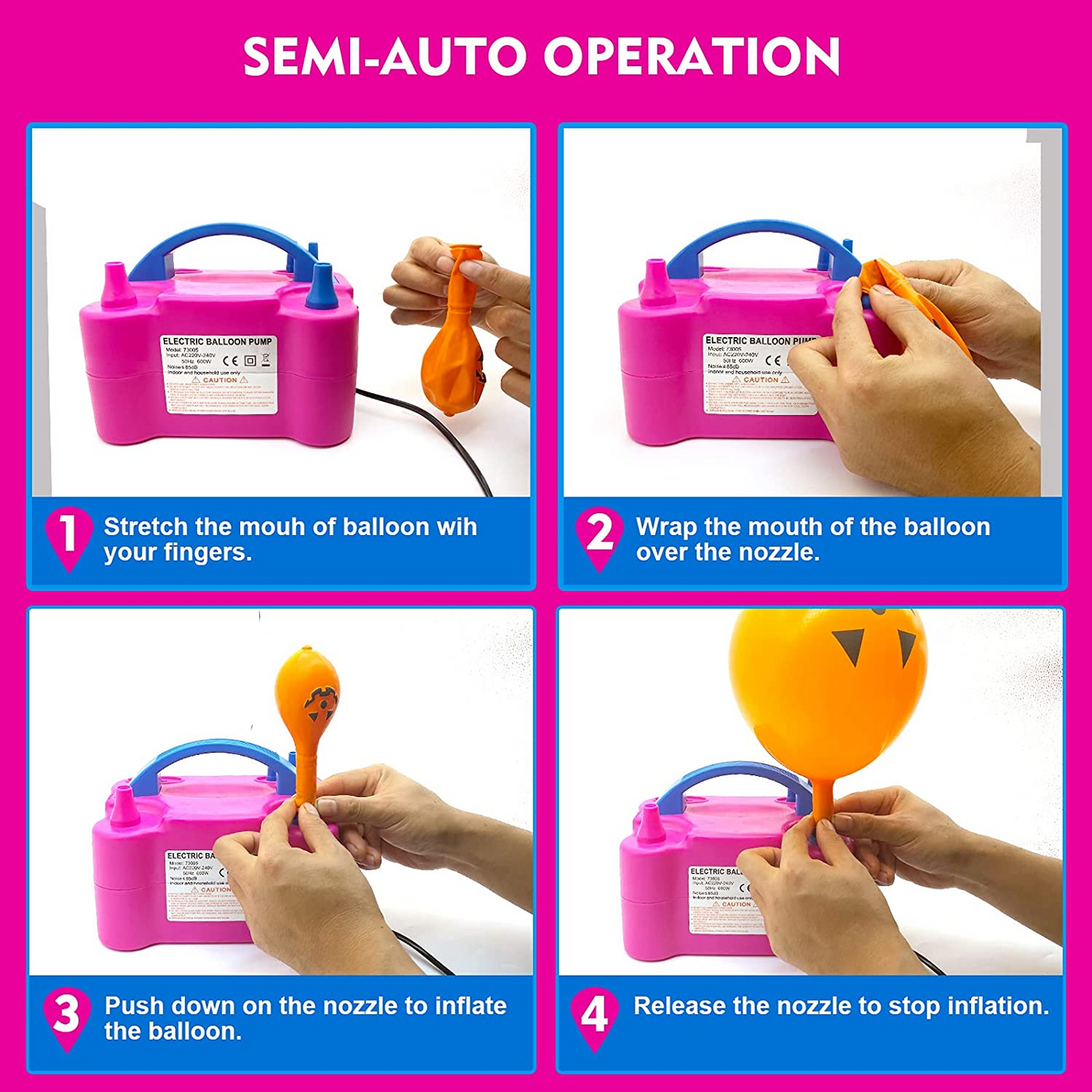 Maquina para inflar Globos Bomba