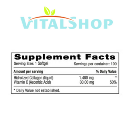 COLAGENO + VITAMINA C EN CAPSULA LIQUIDA